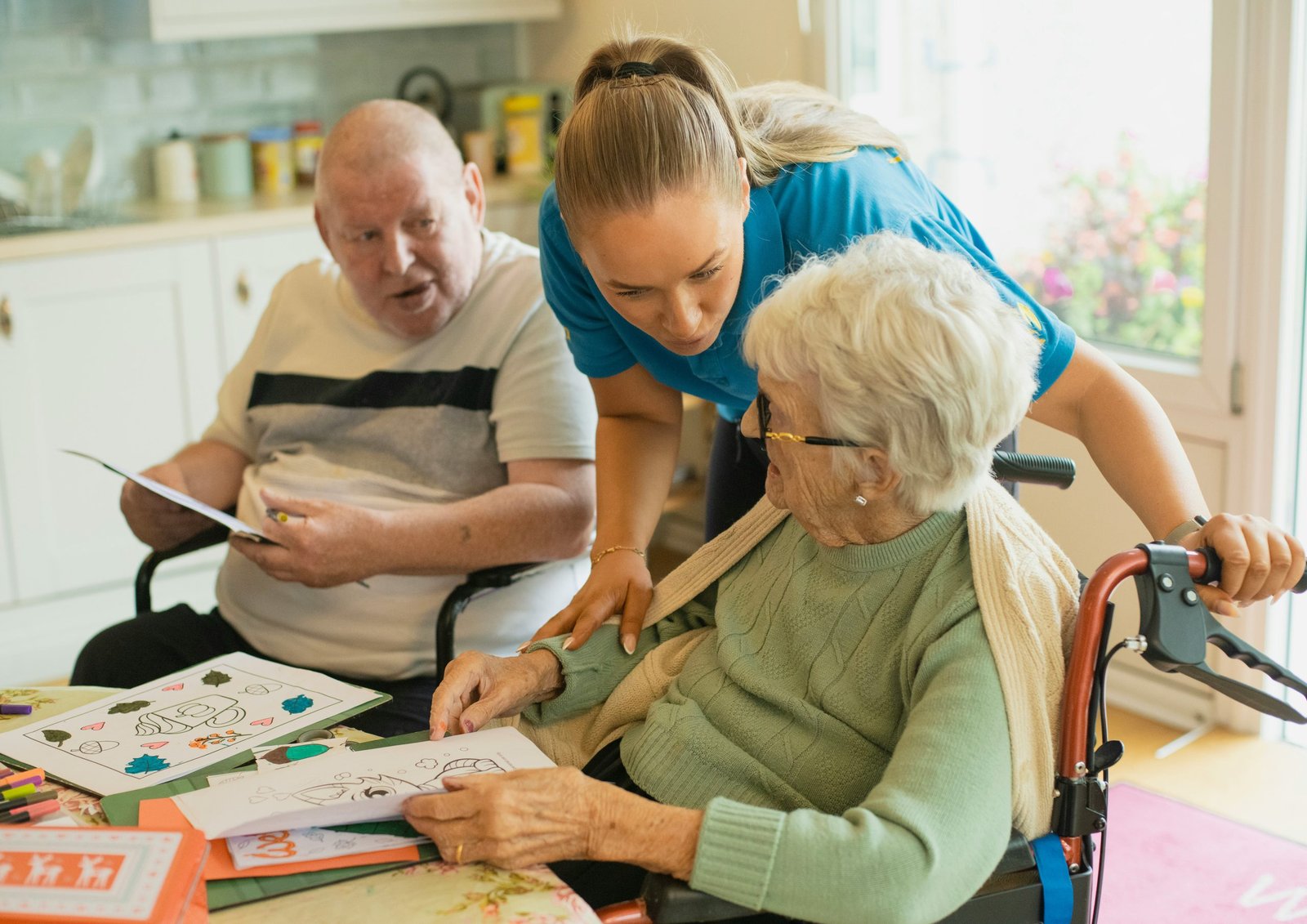 A client enjoying community participation support