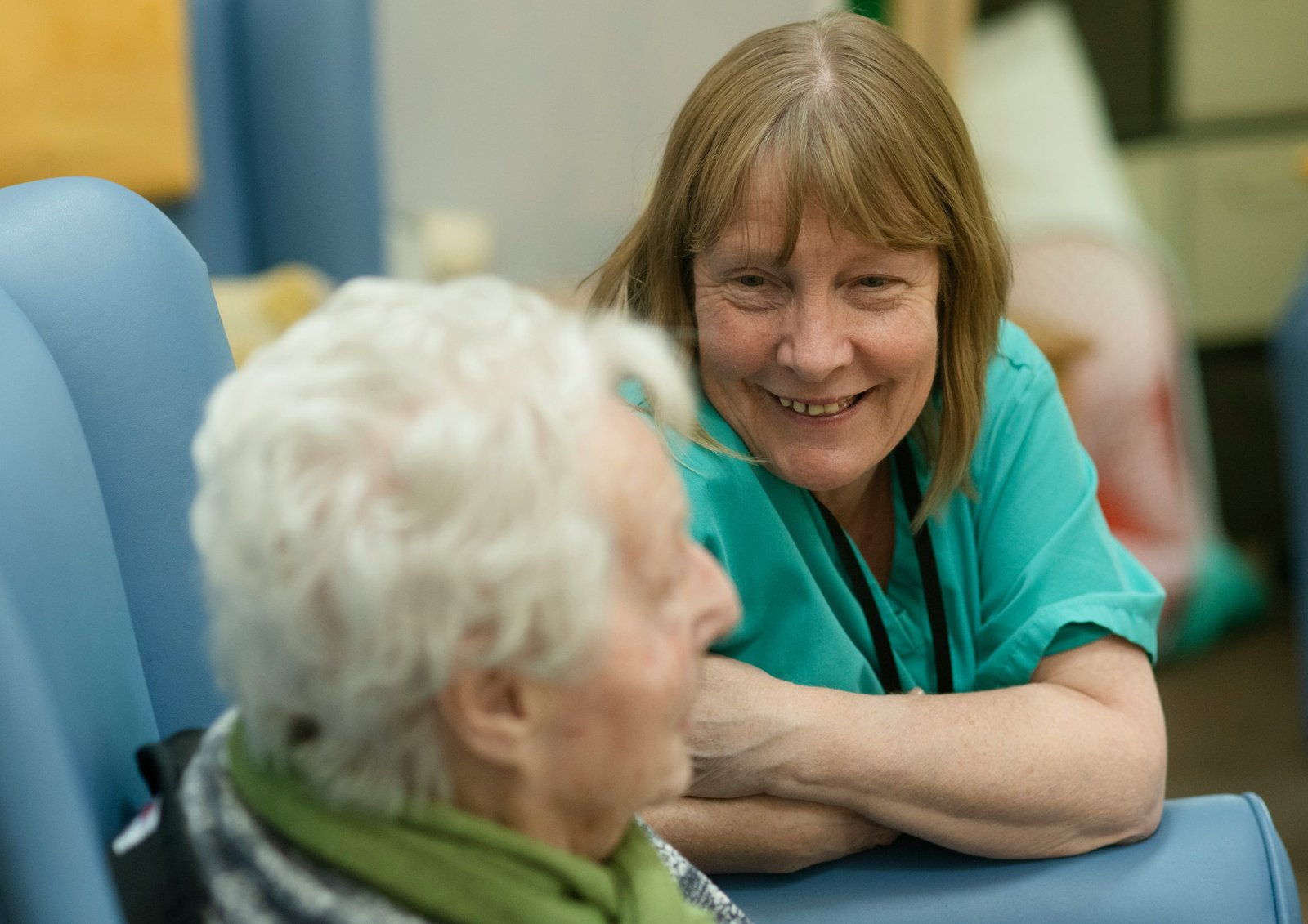 A BrightFuture caregiver assisting a client